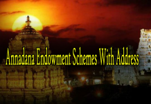 Nitya Annadana Endowment Schemes With Address